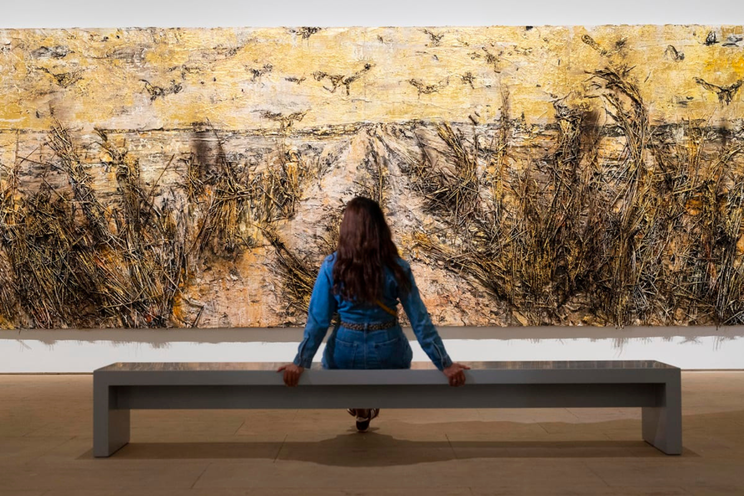 Installation view of Kiefer / Van Gogh, showing Anselm Kiefer, The Crows, 2019. Courtesy of the artist and White Cube. Photo © Royal Academy of Arts, London / David Parry
